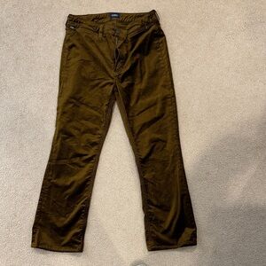 Citizens Of Humanity Dark Brown Velvet Flare Jeans